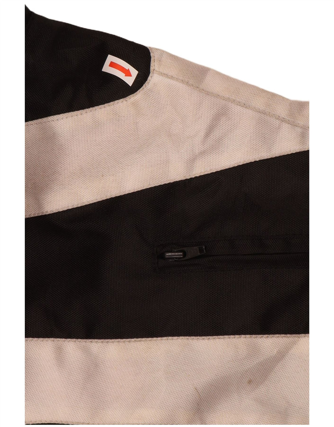 Spyke Mens Graphic Racer Jacket Size 58 3XL Black Colourblock Polyester