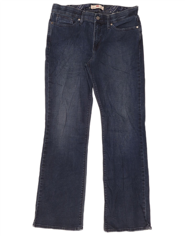 Levi's Womens 525 Bootcut Jeans US 12 Large W34 L32 Blue Cotton