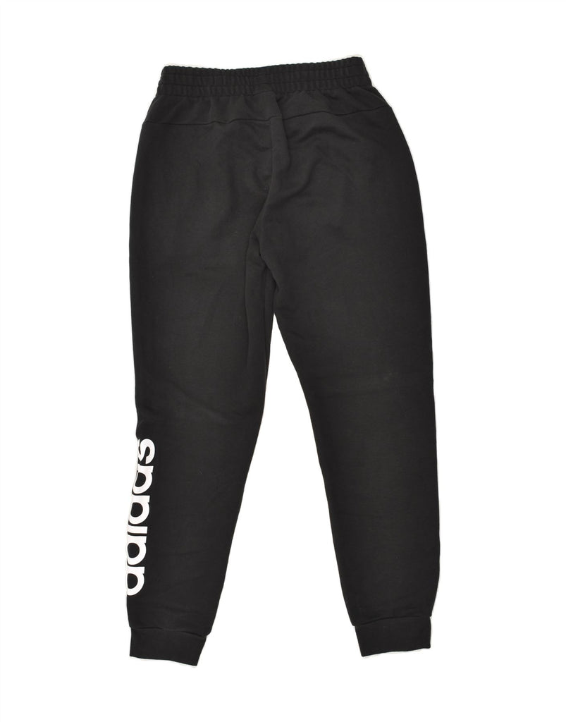 ADIDAS Womens Graphic Tracksuit Trousers Joggers UK 12/14 Medium Black | Vintage Adidas | Thrift | Second-Hand Adidas | Used Clothing | Messina Hembry 