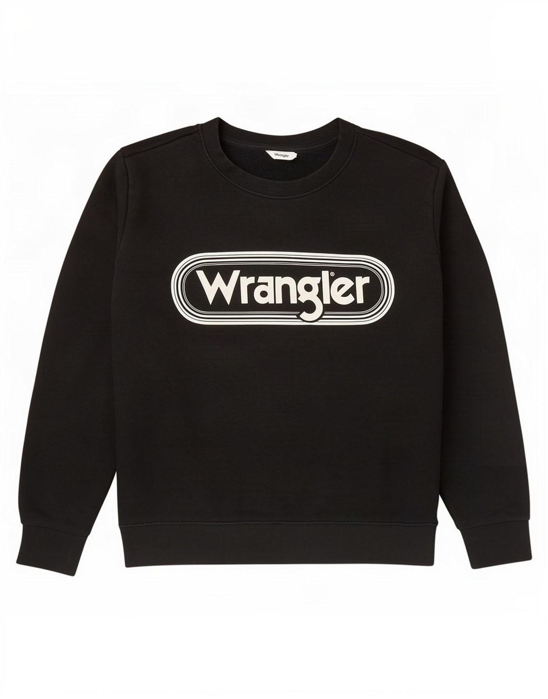 Wrangler Womens Graphic Sweatshirt Jumper UK 16 Large Black Cotton