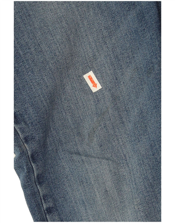 Weird Fish Mens Straight Jeans W32 L30 Blue Cotton