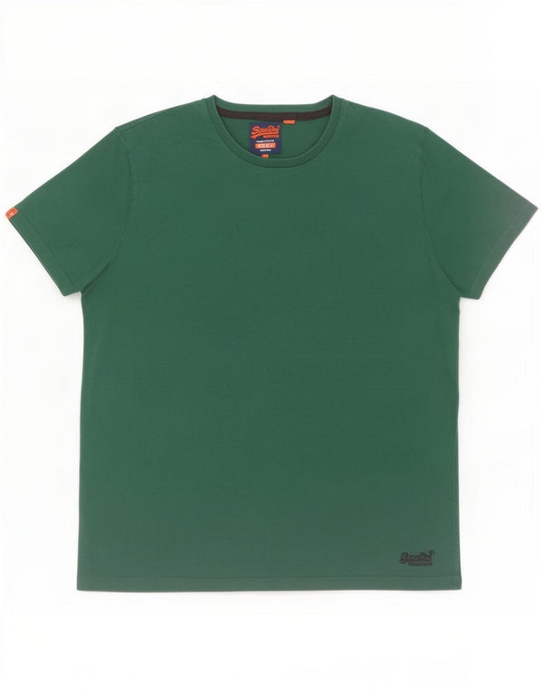 Superdry Mens T-Shirt Top 2XL Green Cotton