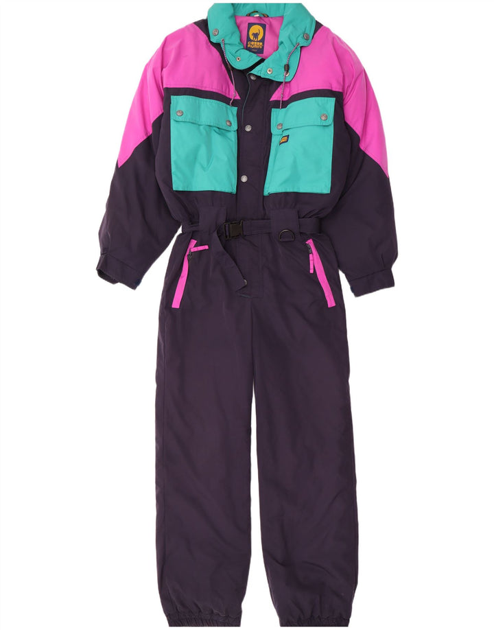 Ciesse Piumini Mens Ski Jumpsuit IT 46 Small Navy Blue Colourblock