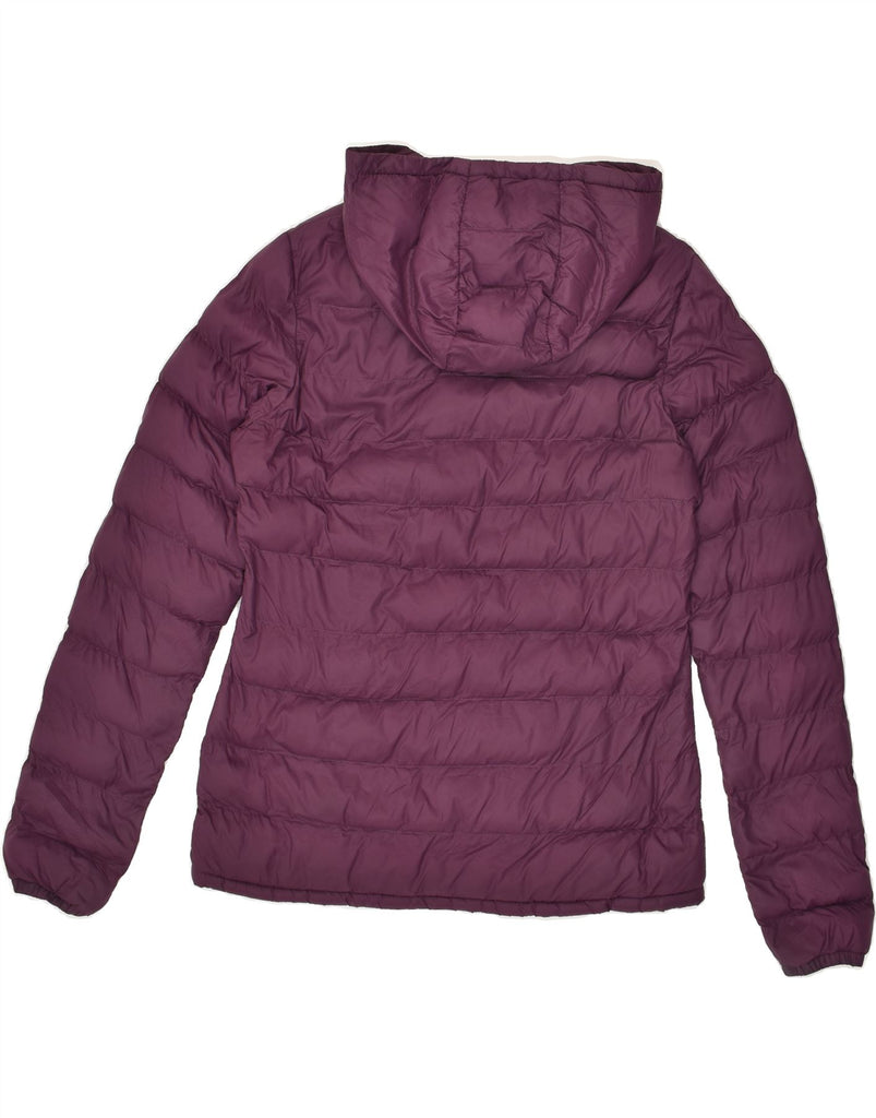 MOUNTAIN WAREHOUSE Womens Hooded Padded Jacket UK 10 Small Purple | Vintage Mountain Warehouse | Thrift | Second-Hand Mountain Warehouse | Used Clothing | Messina Hembry 