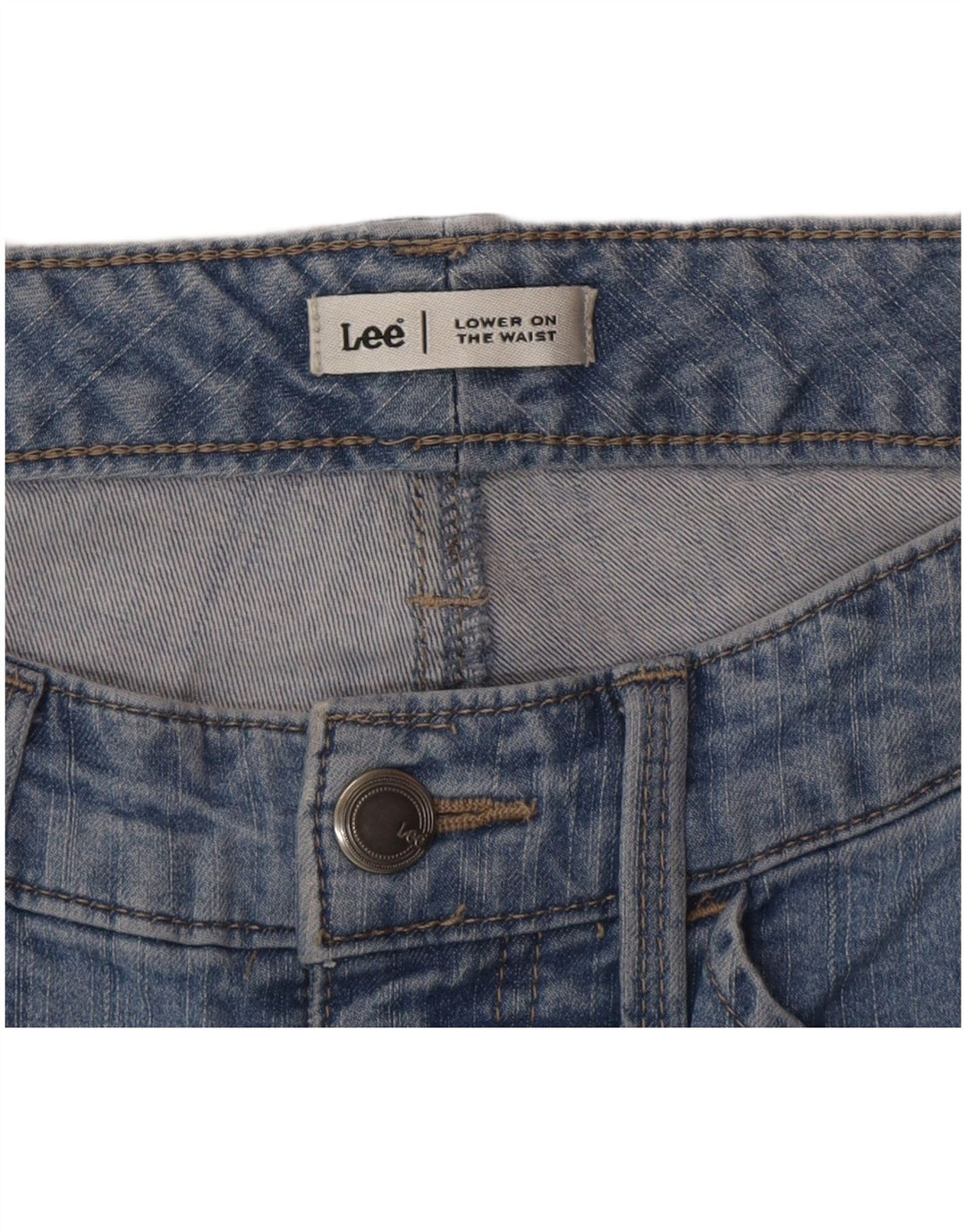 Lee Womens Low Waist Capri Jeans W28 L20 Blue