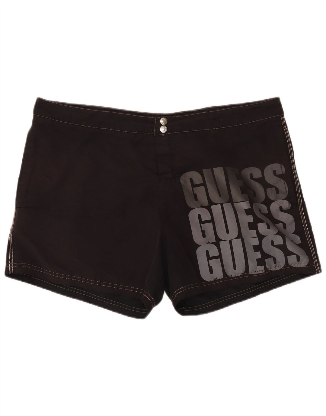 Guess Mens Graphic Swimming Shorts 2XL Black Polyester