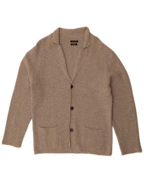 Massimo Dutti Mens Cardigan Sweater Large Grey