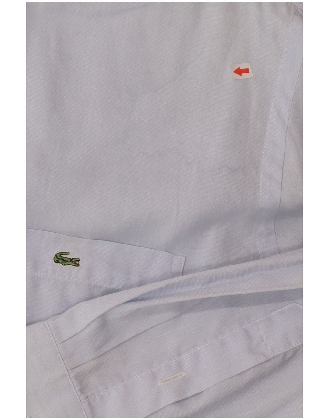 Lacoste Mens Shirt Size 42 Large Blue Cotton