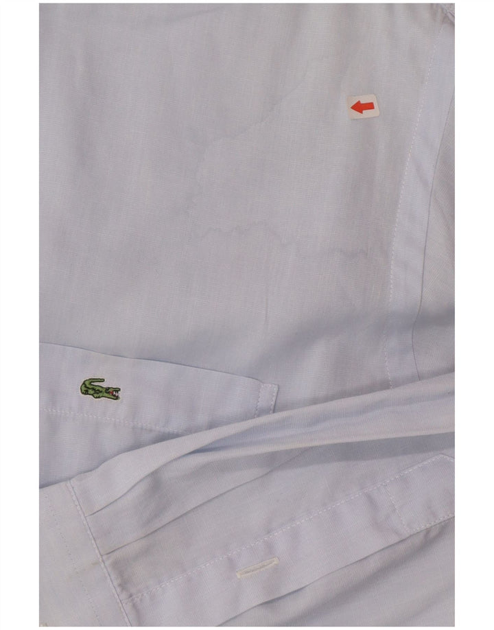 Lacoste Mens Shirt Size 42 Large Blue Cotton