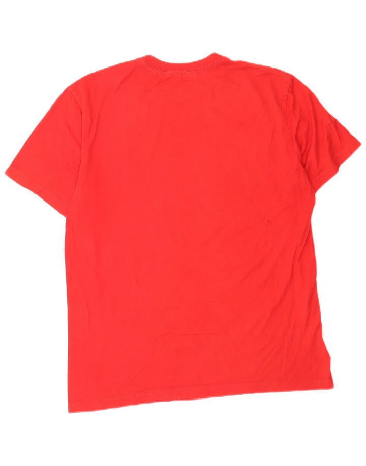 Nike Mens Regular Fit Graphic T-Shirt Top Medium Red Cotton