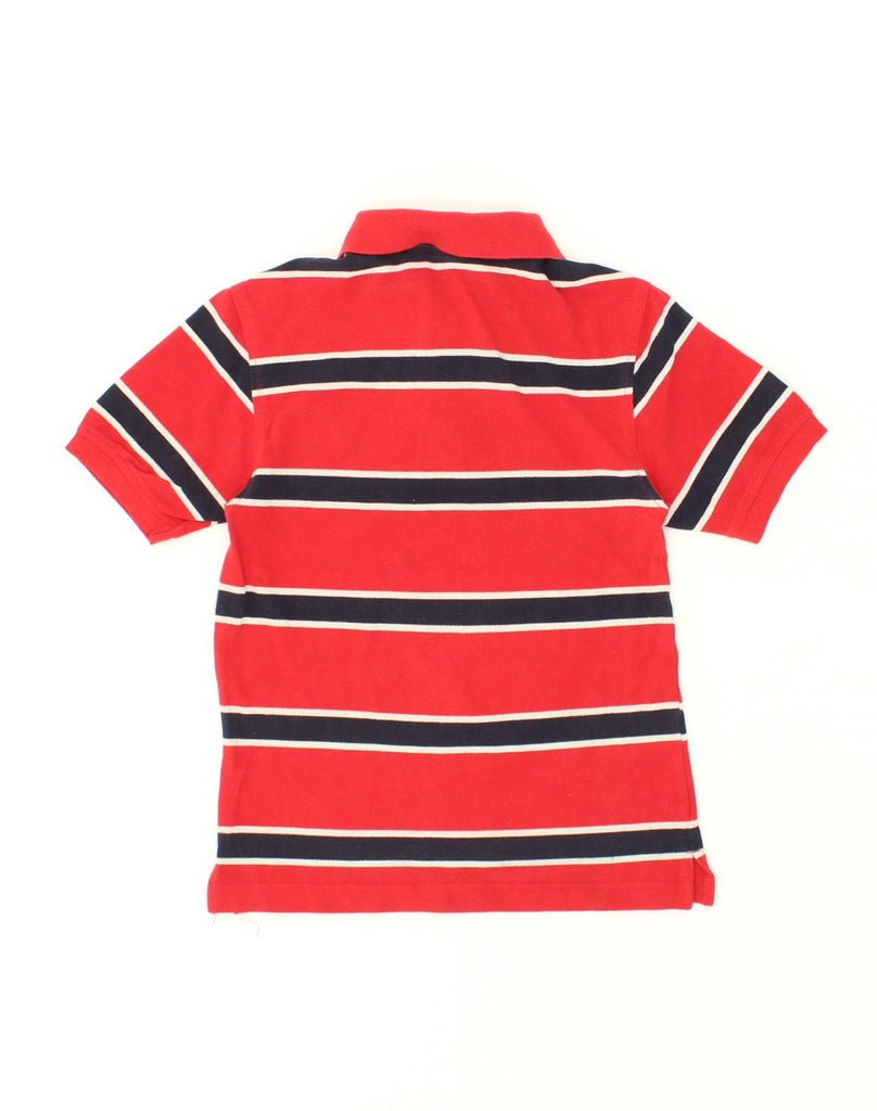 NAUTICA Boys Polo Shirt 10-11 Years Medium  Red Striped Cotton | Vintage Nautica | Thrift | Second-Hand Nautica | Used Clothing | Messina Hembry 