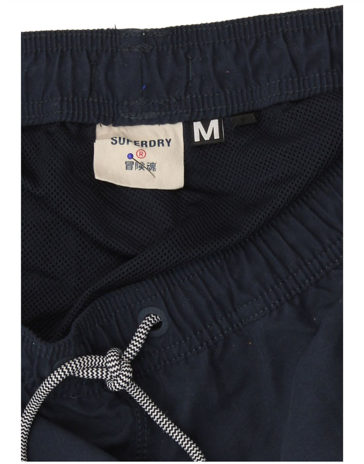Superdry Mens Swimming Shorts Medium  Navy Blue Colourblock Polyester