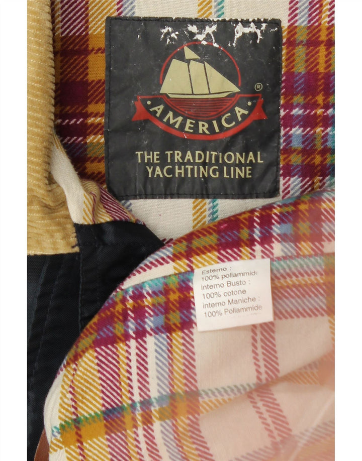 AMERICA Womens Yachting Outfits Duffle Jacket UK 18 XL Navy Blue Polyamide