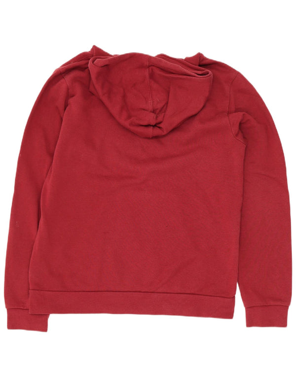 Champion Boys Graphic Hoodie Jumper 15-16 Years 2XL Burgundy Cotton
