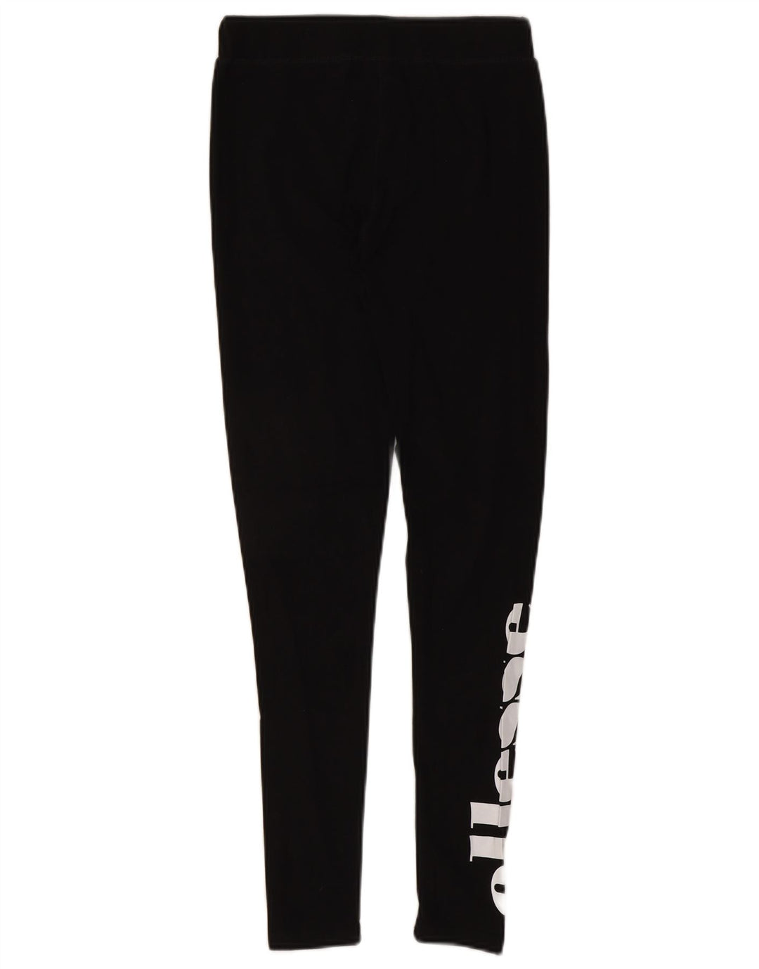 Ellesse Womens Graphic Leggings UK 10 Small Black Cotton