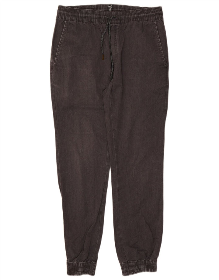 Volcom Womens Joggers Chino Trousers Medium W30 L27 Grey Cotton