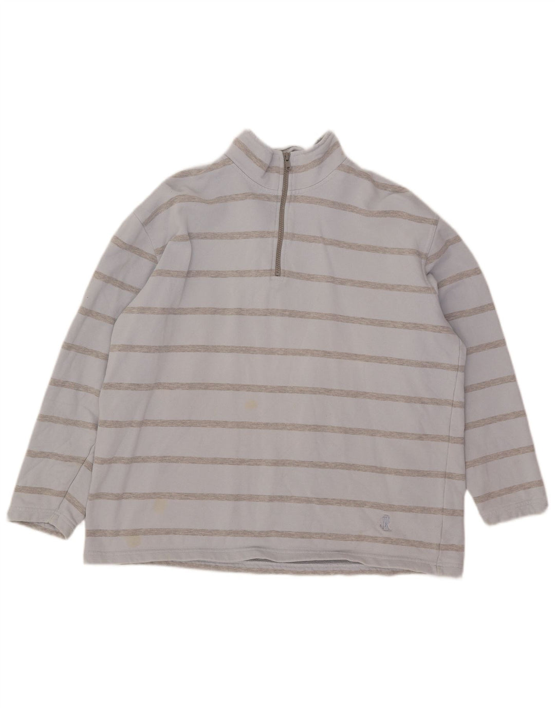 Ralph Lauren Womens Oversized Sweatshirt Jumper UK 12 Medium Blue Striped