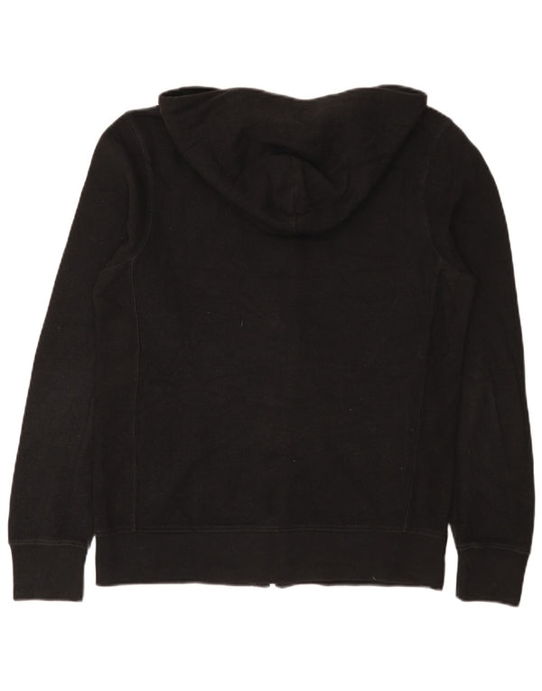 Zara Mens Zip Hoodie Sweater Large Black