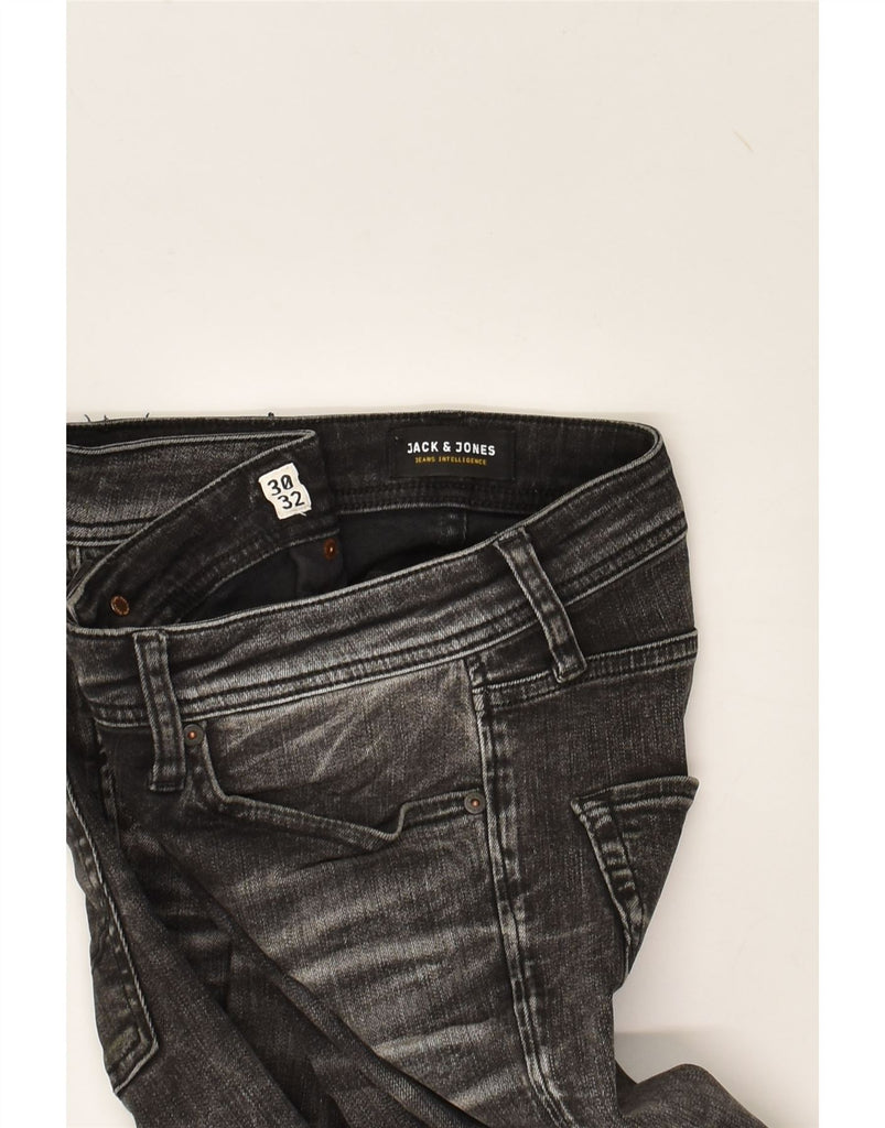 JACK & JONES Mens Tim Slim Straight Jeans W30 L32  Grey Cotton | Vintage Jack & Jones | Thrift | Second-Hand Jack & Jones | Used Clothing | Messina Hembry 