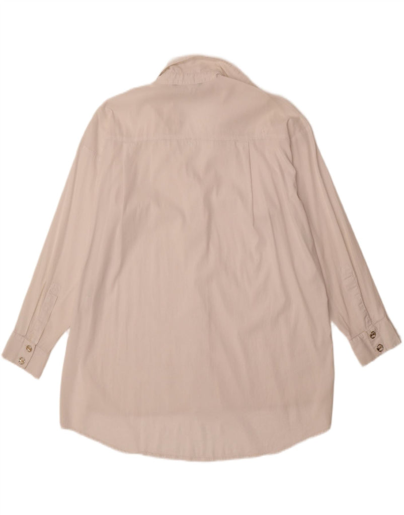 ZARA Womens Shirt Dress UK 14 Medium Off White Lyocell Vintage Zara and Second-Hand Zara from Messina Hembry 