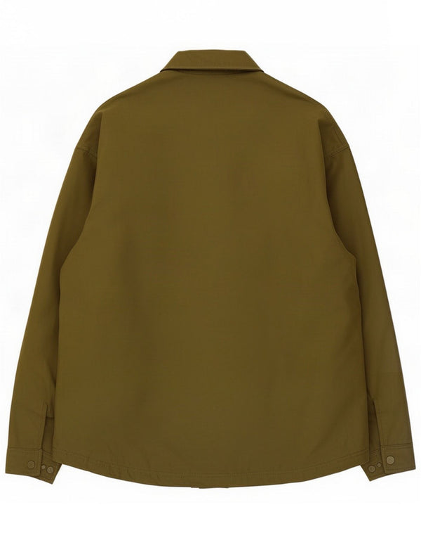 Zara Mens Relaxed Fit Utility Jacket UK 40 Large Khaki Nylon