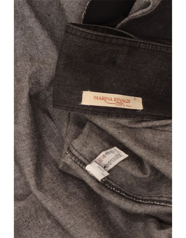 Marina Rinaldi Womens 2 Button Oversized Blazer Jacket Size 21 Medium Black