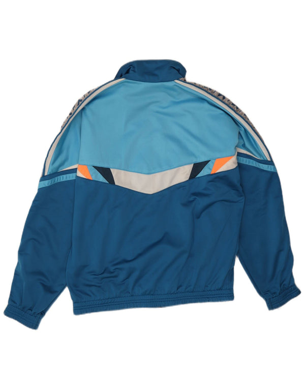 Diadora Mens Graphic Tracksuit Top Jacket UK 38 Medium Blue Colourblock