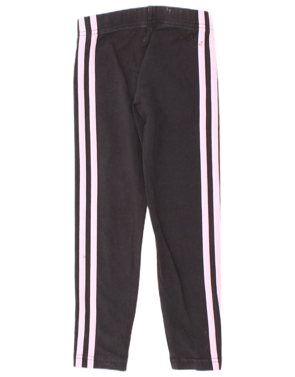 Adidas Girls Leggings 5-6 Years Black Cotton