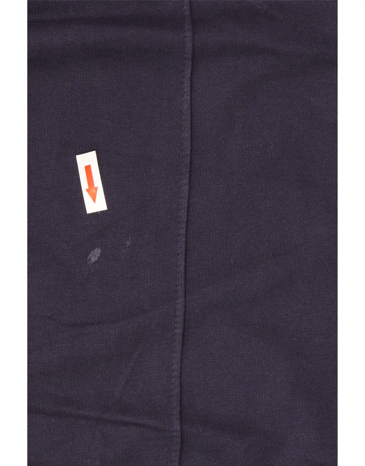 Zara Womens Tracksuit Trousers UK 12 Medium Navy Blue Colourblock