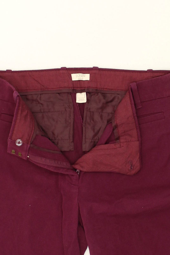 J. CREW Womens Stretch Slim Casual Trousers US 4 Small W28 L28 Burgundy | Vintage J. Crew | Thrift | Second-Hand J. Crew | Used Clothing | Messina Hembry 