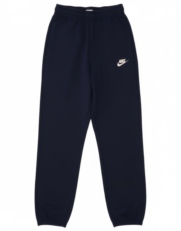 Nike Boys Tracksuit Trousers Joggers 12-13 Years Large Navy Blue Polyester