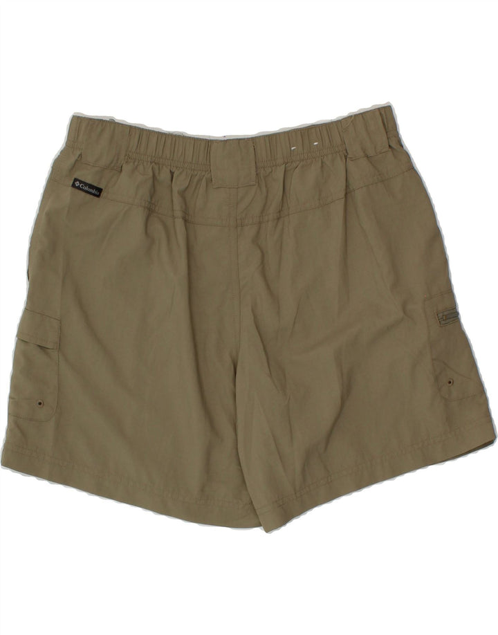 COLUMBIA Womens Cargo Shorts Medium W30  Beige Nylon Vintage Columbia and Second-Hand Columbia from Messina Hembry 