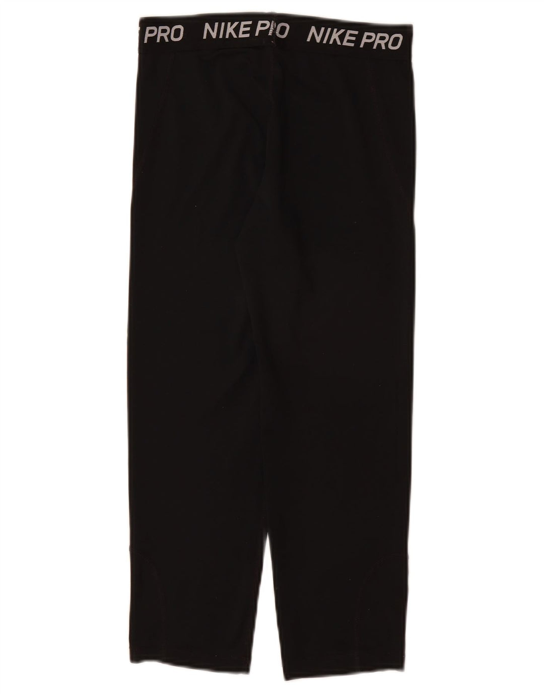 NIKE Girls Graphic Tracksuit Trousers 7-8 Years  Black Polyester
