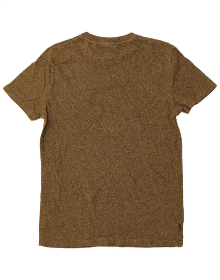 SUPERDRY Mens T-Shirt Top Medium Khaki Cotton
