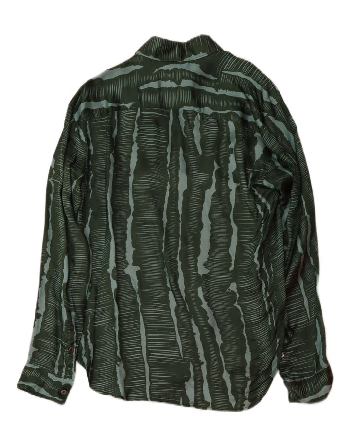 ZARA Mens Shirt Small Green Striped