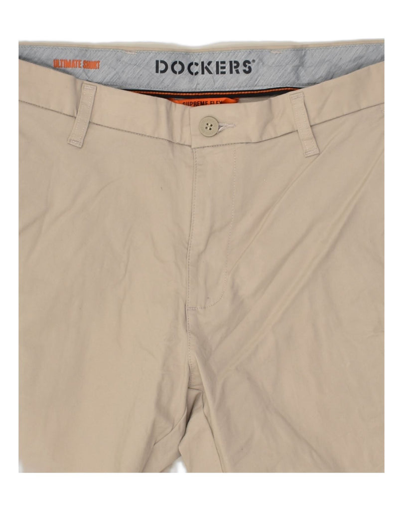 DOCKERS Mens Chino Shorts W34 Large Grey Cotton | Vintage Dockers | Thrift | Second-Hand Dockers | Used Clothing | Messina Hembry 