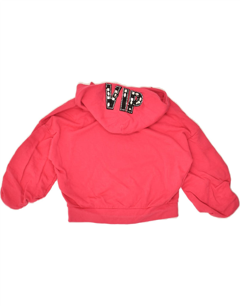 GUESS Girls Graphic Zip Hoodie Sweater 7-8 Years Pink Cotton | Vintage Guess | Thrift | Second-Hand Guess | Used Clothing | Messina Hembry 