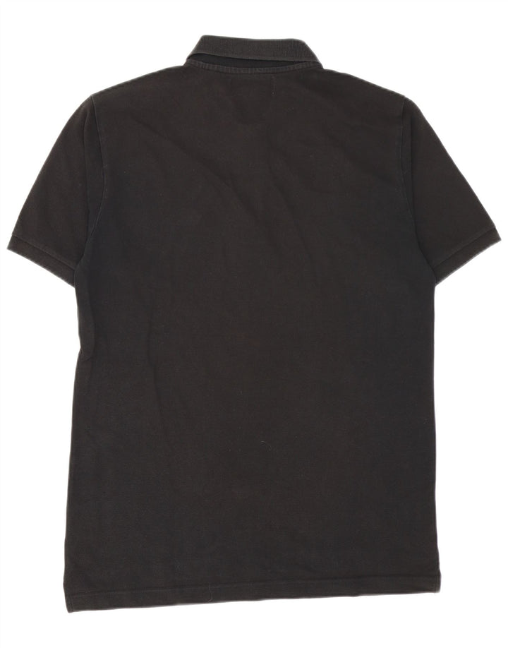 Kappa Mens Polo Shirt Medium Black Cotton