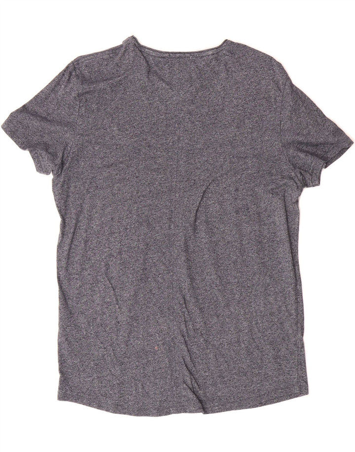 TOMMY HILFIGER Mens Slim Fit T-Shirt Top Medium Grey Vintage Tommy Hilfiger and Second-Hand Tommy Hilfiger from Messina Hembry 