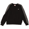 Kappa Mens Graphic Loose Fit Sweatshirt Jumper Small Black Cotton