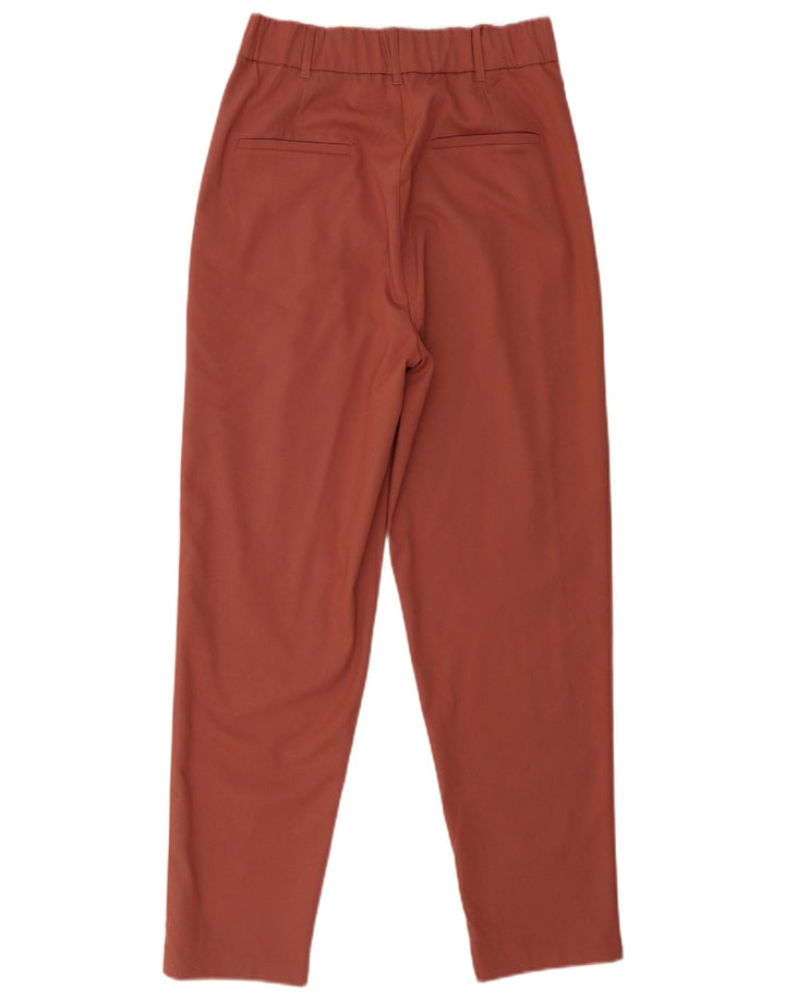 Zara Womens Tapered Casual Trousers Medium W28 L27 Brown