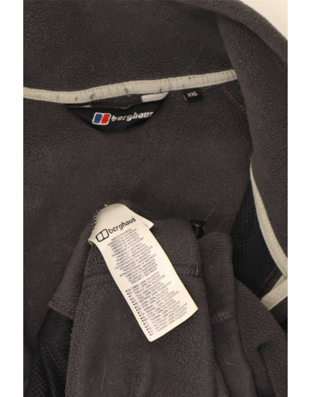 Berghaus Mens Fleece Jacket UK 44 2XL Grey Polyester