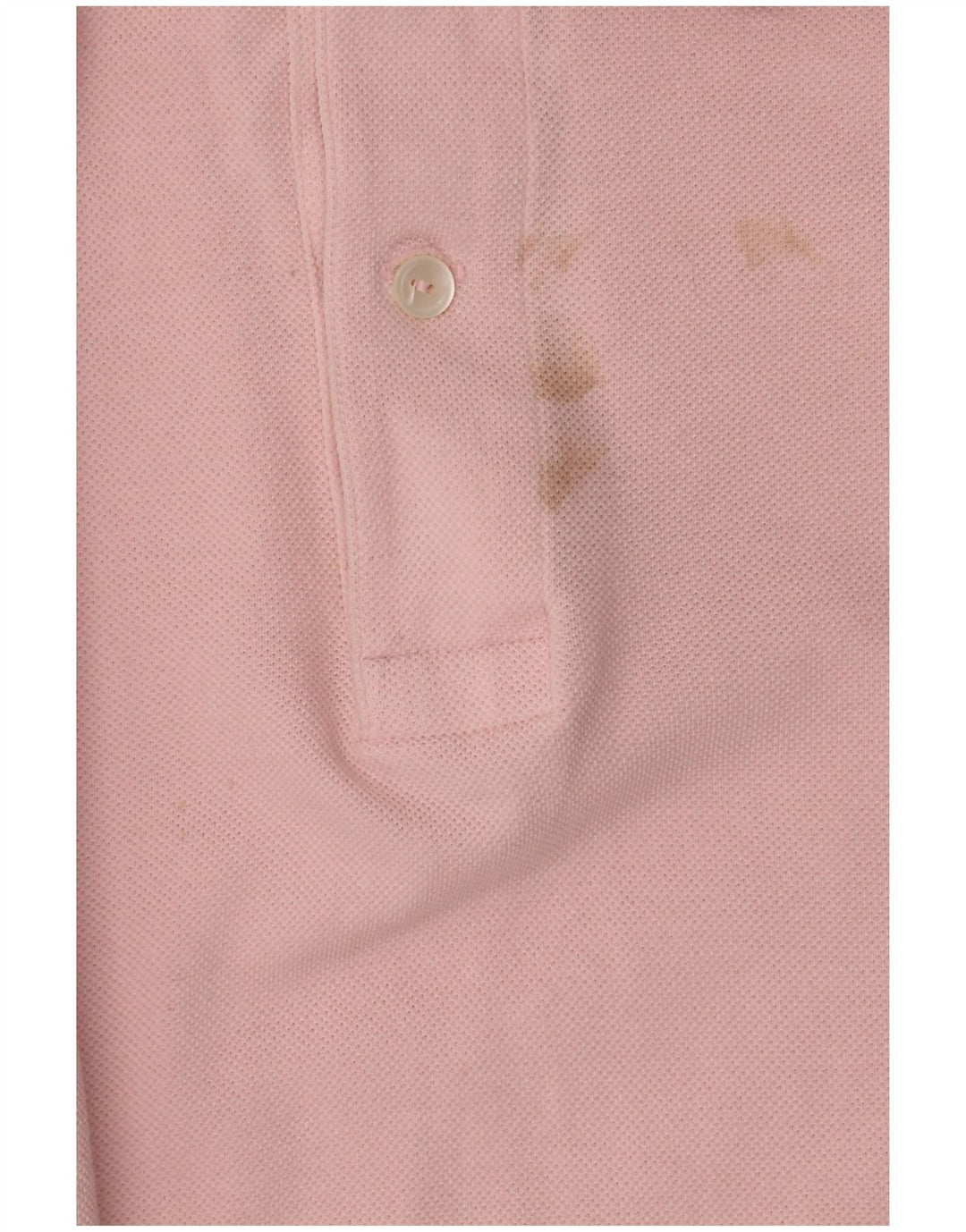 Lacoste Mens Polo Shirt Size 4 Medium Pink Cotton