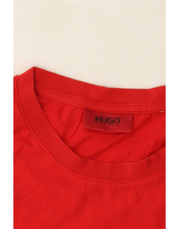 Hugo Boss Mens Graphic T-Shirt Top Small Red