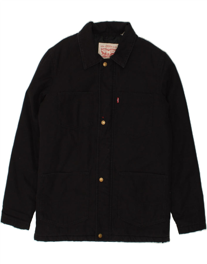 LEVI'S Mens Utility Jacket UK 38 Medium Black Cotton | Vintage Levi's | Thrift | Second-Hand Levi's | Used Clothing | Messina Hembry 
