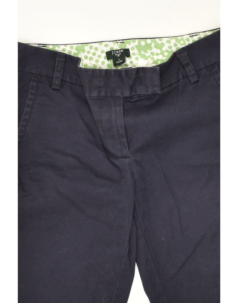 J. CREW Womens City Fit Bermuda Chino Shorts US 0 XS W28  Navy Blue Cotton | Vintage J. Crew | Thrift | Second-Hand J. Crew | Used Clothing | Messina Hembry 