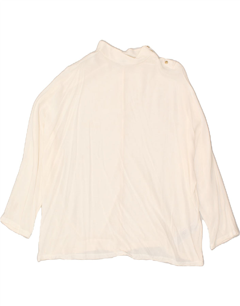 MASSIMO DUTTI Womens Top Long Sleeve EU 44 XL Off White | Vintage Massimo Dutti | Thrift | Second-Hand Massimo Dutti | Used Clothing | Messina Hembry 