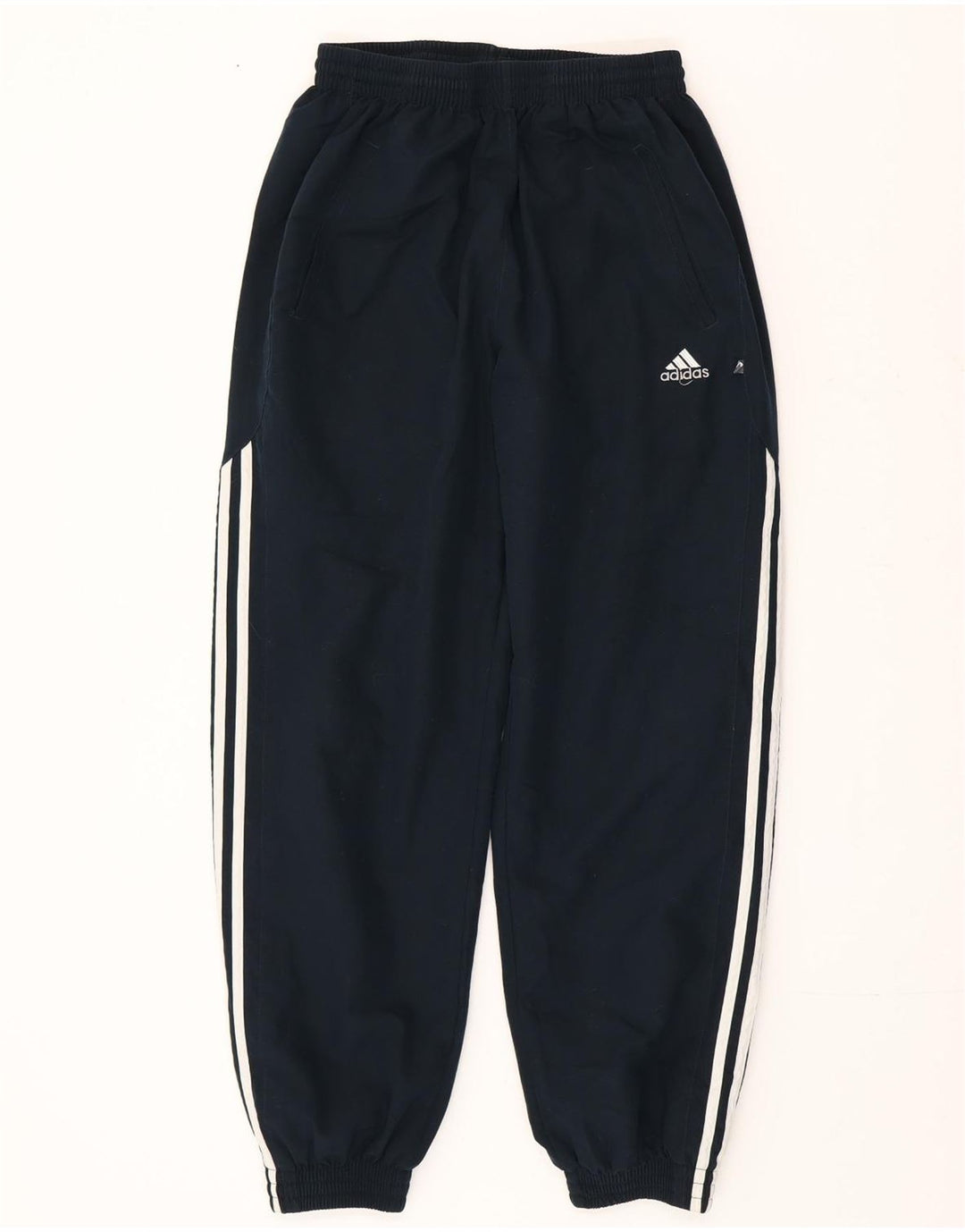 Adidas Womens Tracksuit Trousers Joggers UK 12 Medium Navy Blue Polyester