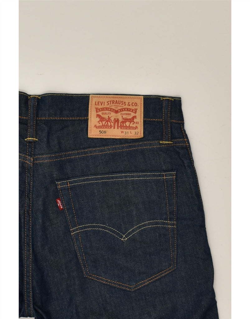 LEVI'S Mens 508 Slim Jeans W31 L32 Navy Blue Cotton | Vintage Levi's | Thrift | Second-Hand Levi's | Used Clothing | Messina Hembry 