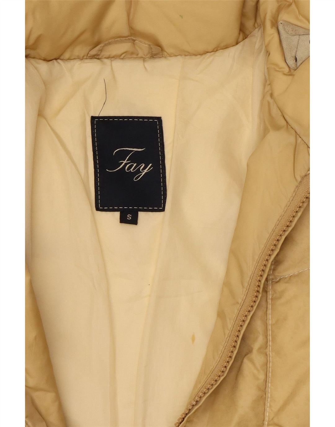 Fay Womens Padded Jacket UK 10 Small Beige